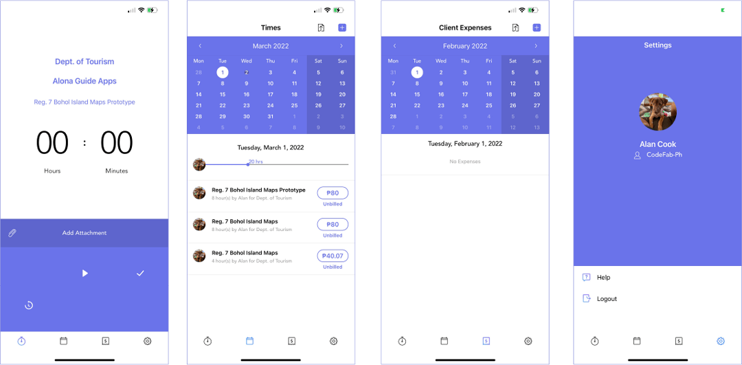 Time Tracker with Alto - Main Features