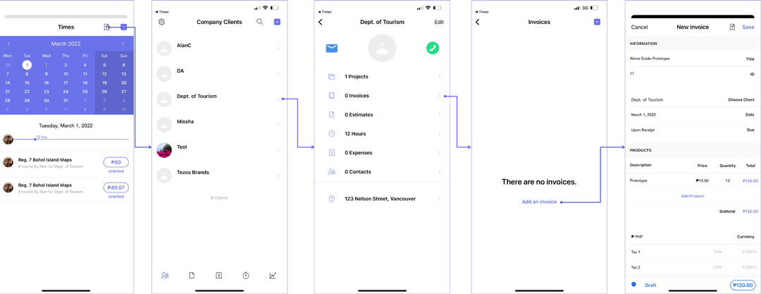 Time Tracker with Alto - Invoice