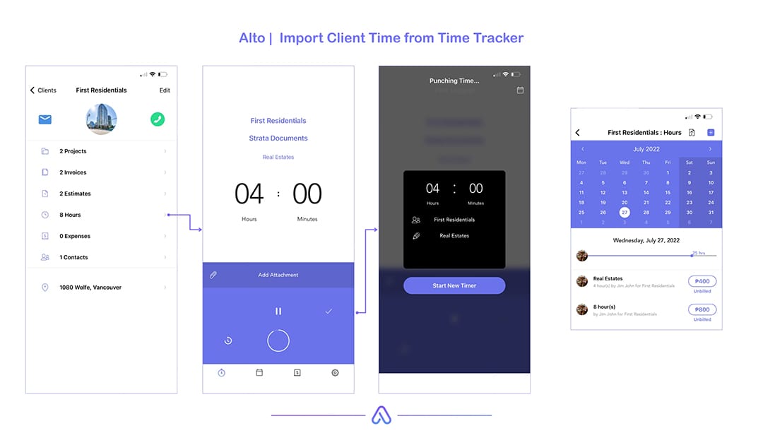 Four Features - Import from Time Tracker